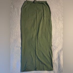 Pretty Little Things Maxi skirt. Khaki. Size 12 UK